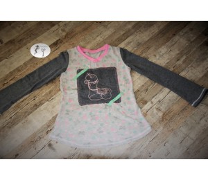 Stickdatei - Lama 4 Line Art